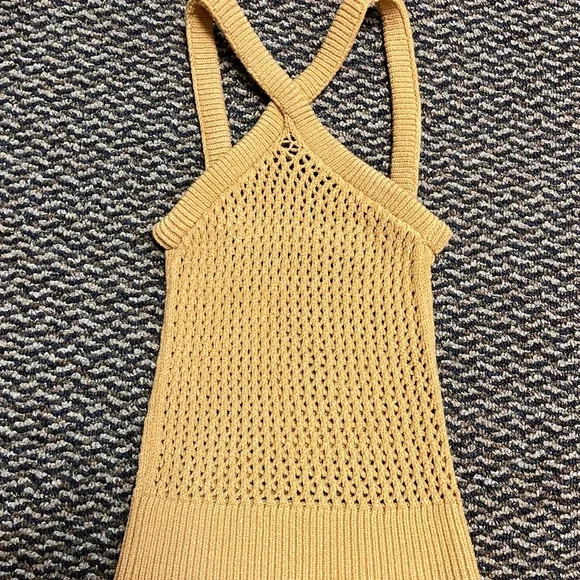 トップス Isa Boulder Handcrafted open knit tank Isa Boulder Handcrafted open knit tank